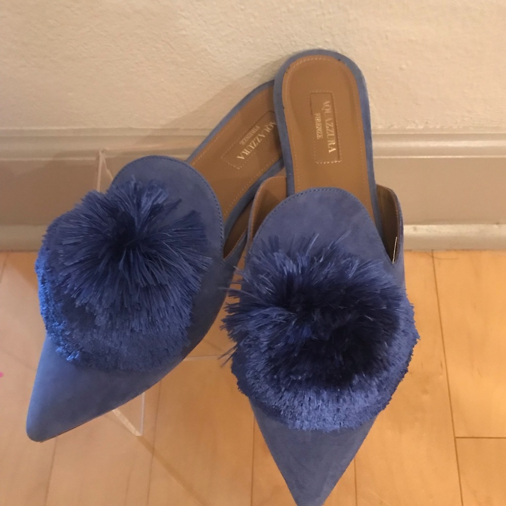 Aquazzura's Powder Puff Flat Mule